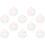 30 Pcs Clear Iridescent Shatterproof Ornament Balls for Christmas Tree 3