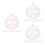 30 Pcs Clear Iridescent Shatterproof Ornament Balls for Christmas Tree 9