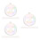 30 Pcs Clear Iridescent Shatterproof Ornament Balls for Christmas Tree 6