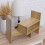 Wooden Bookshelf Storage Rack for Home Office Study Light Walnut 8
