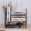 Wooden Bookshelf Storage Rack for Home Office Study Light Walnut 4