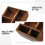 wooden storage box multi-compartment organizer for office home brown 8