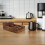 wooden storage box multi-compartment organizer for office home brown 5