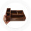 wooden storage box multi-compartment organizer for office home brown 4