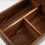 wooden storage box multi-compartment organizer for office home brown 9