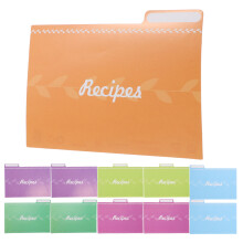 12Pièces Diviseurs Papier Recettes Multi Usage Colorés Cuisine Maison