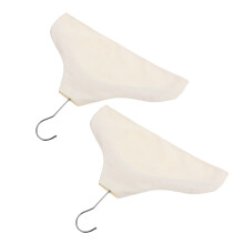 2pcs fabric shoulder covers for clothes, non-slip hanger protectors