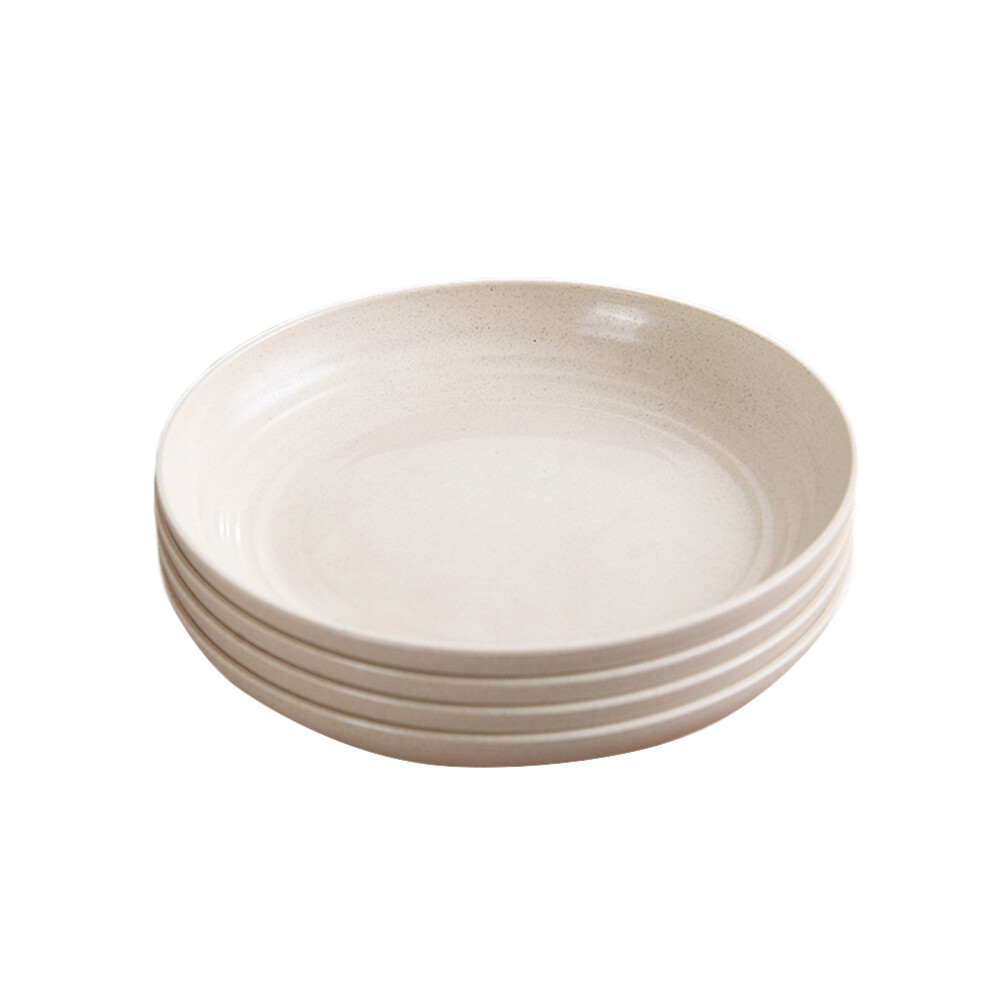 4pcs round straw platters shatter-resistant home restaurant use-image-OPC-PKPSTP9-NEW