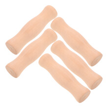 6 pcs wooden bucket handle replacement no hole ergonomic grip