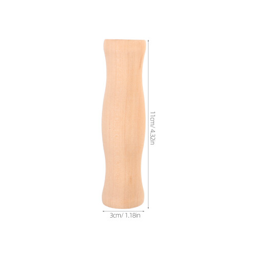 6 pcs wooden bucket handle replacement no hole ergonomic grip 1