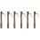 6 Pcs Wooden Replacement Handles 6