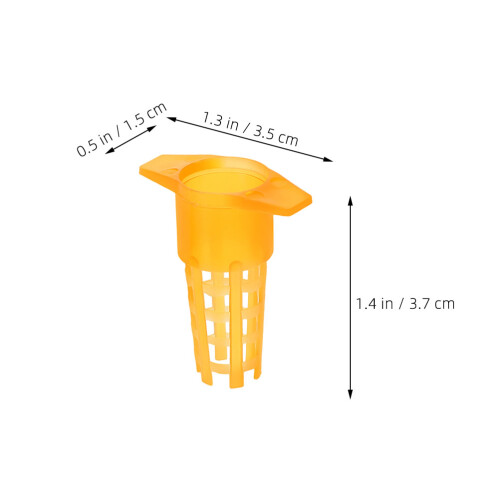 60pcs Bee Queen Cage Protector for Rearing Cups Incubation Bases 1