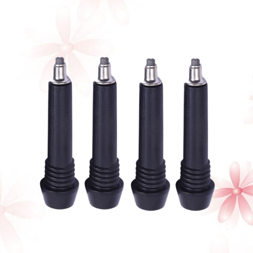 Trekking Pole Tips Black 4pcs 3.1x0.4x0.4in