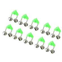40pcs fishing rod alarm clip with twin bells tip clamp