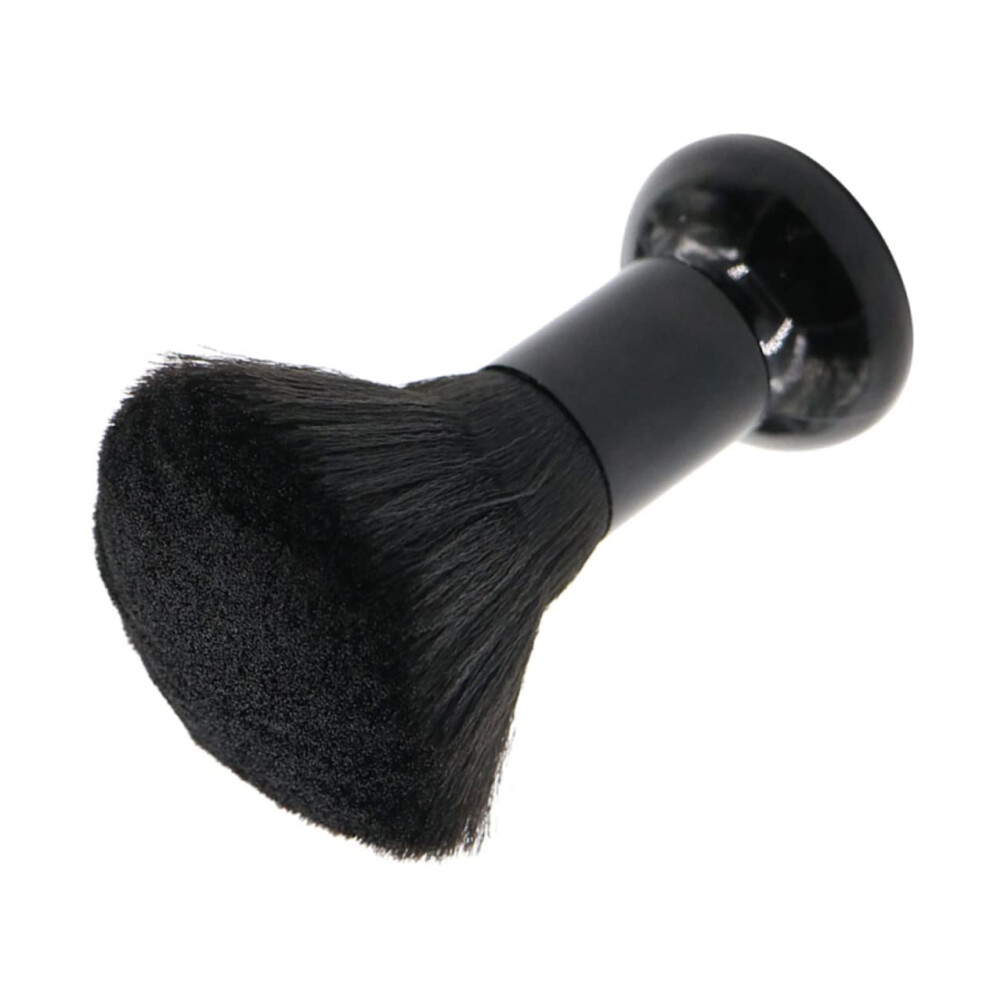 Black Hair Cleaning Brush With Soft Bristles For Easy Hair Removal Neck Duster For Barbers And Stylists