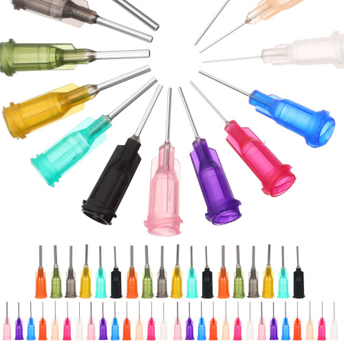 60pcs glue dispenser replacement needles blunt tip 13g- industrial