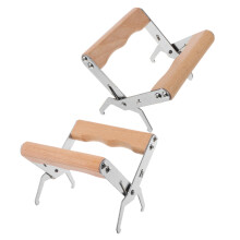 2pcs steel beehive frame gripper with wooden handle for beekeeping