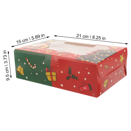 10Pcs Multi Paper Pastry Packing Boxes Cake Storage Boxes with Window 1