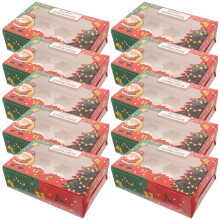 10Stk Edle Papier Kuchenverpackung Mehrfarbig Für Familienfeiern