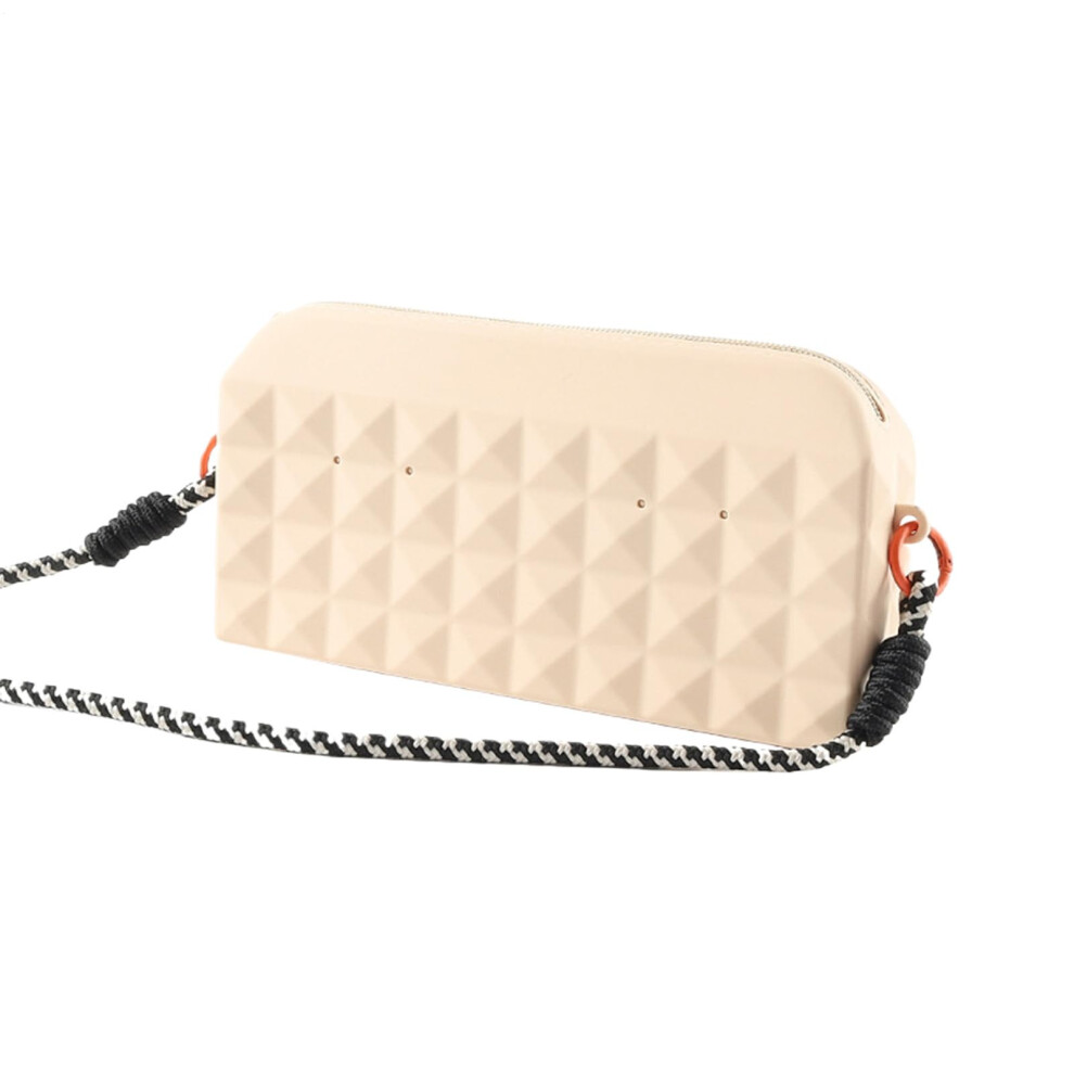 Silicone Makeup Brush Holder Zipper Makeup Organizer Silicone Key Toiletry Pouch Organizer Zipper Phone Wallet Apricot