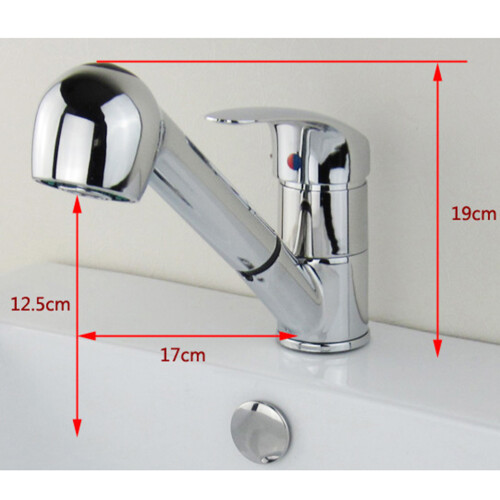 copper brushed single handle sink faucet with pull down sprayer 1
