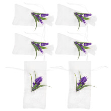 6pcs dried flower storage bags, refillable lavender sachets