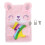 cute plush notebook with lock for kids, soft diary for school travel 1