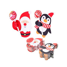50pcs penguin santa lollipop paper xmas diy candy decor for kids red