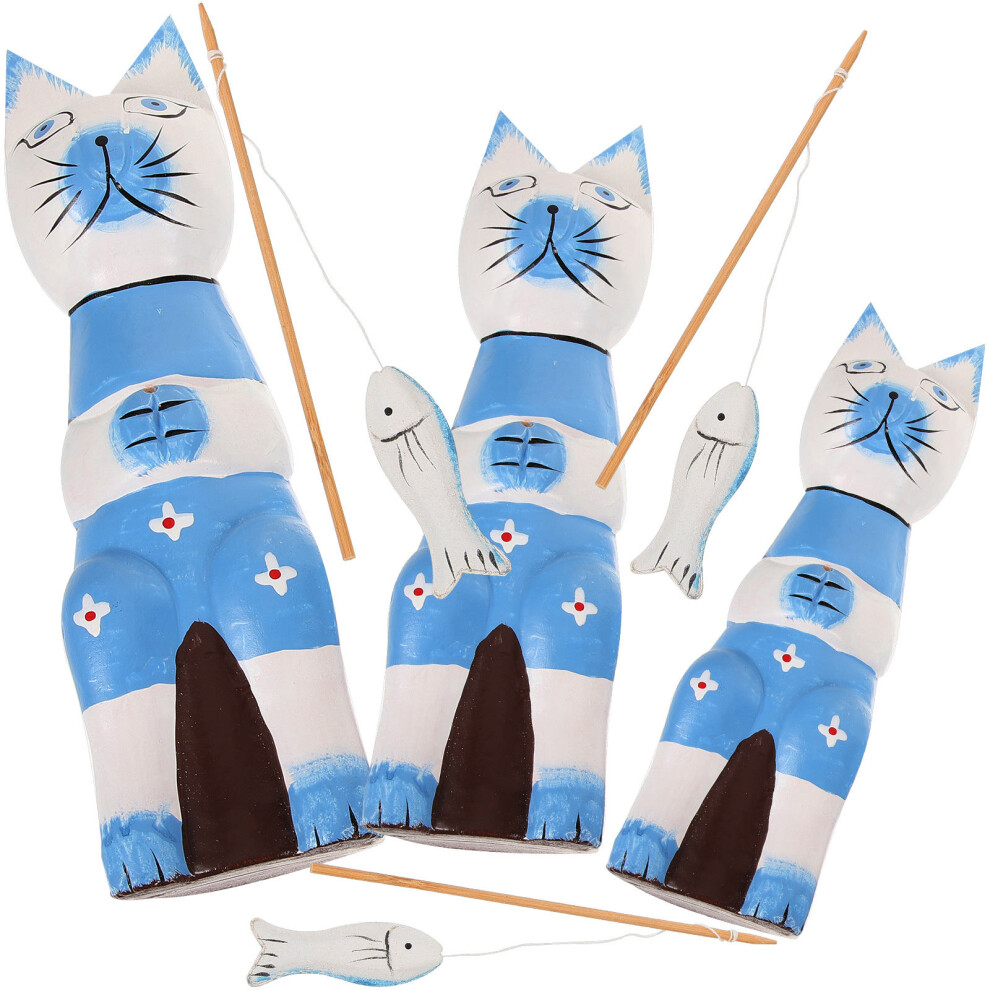 creative wooden ornament set for home office bedroom decor
