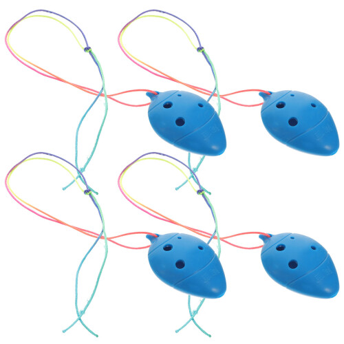 4 pezzi ocarina bambini, in , strumento musicale a 6