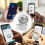 Remote Control Page Turner Wireless White Automatic Silent Operation Charging Compartment Compatible With Ebooks 4