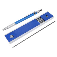 Professional Drawing Mechanical Automatic Pencils 2 Sets Blue For Artists Refillable Metal Body