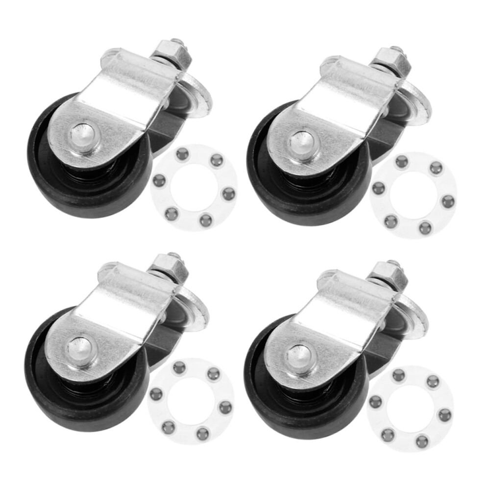 Floor Jack Caster Wheels 4 Pack For Hydraulic Jacks, Removable Trailer Casters, Durable Construction, Easy Mobility 9016109027290