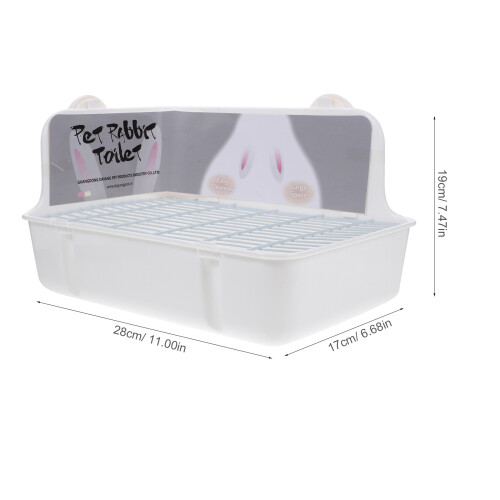 corner rabbit litter box for small animal potty training toilet 1
