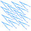 100pcs disposable plastic tweezers for craft use (blue) 5