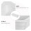 Ceramic Serving Tray White Rectangular Food Warmer for Restaurants 8