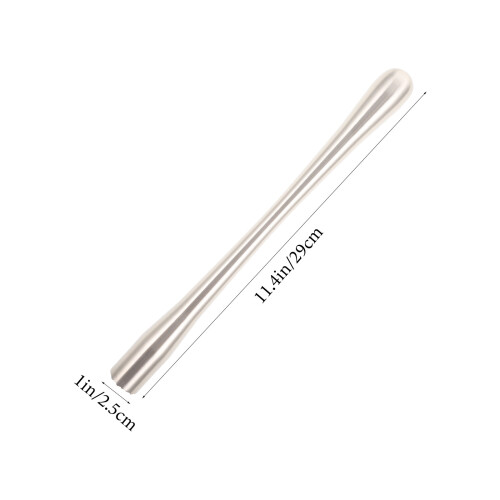 stainless steel long cocktail muddler bar stick fruit mixer tool 1