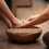 Beige Voetbaskomdeksel Tegen Water Spatten 3