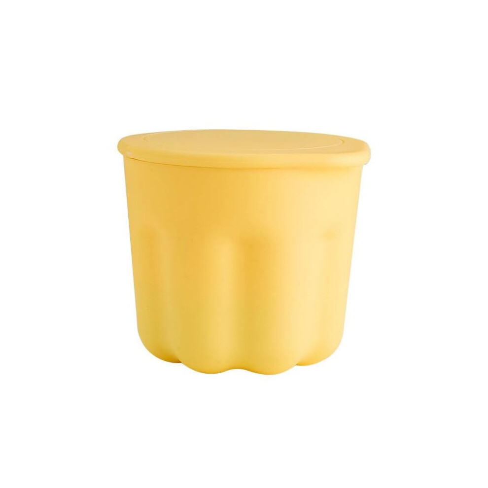3-in-1 Women Multifunctional Brush Cleaning Bowl Makeup Brushes Portable Holder Rack Organizer Yellow