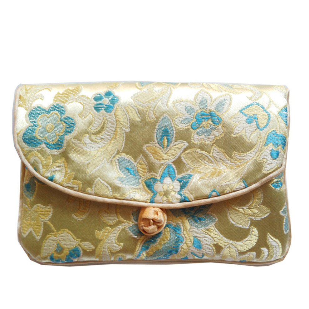 6 Szt. Z Brokatu, Vintage'owa Sakiewka I BiżUterię-image