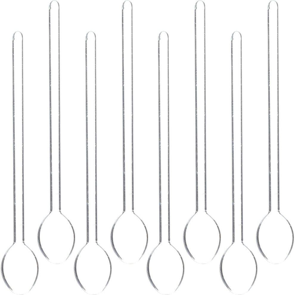 8 Szt. Przezroczyste łYżEczki Do Deseru, Espresso I , Szklane-image