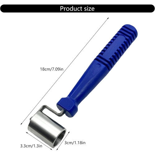 Stainless Steel Wallpaper Seam Roller Edge Seaming Tool, Flat Pressure Smoothing Roller, Durable Construction Tool 2