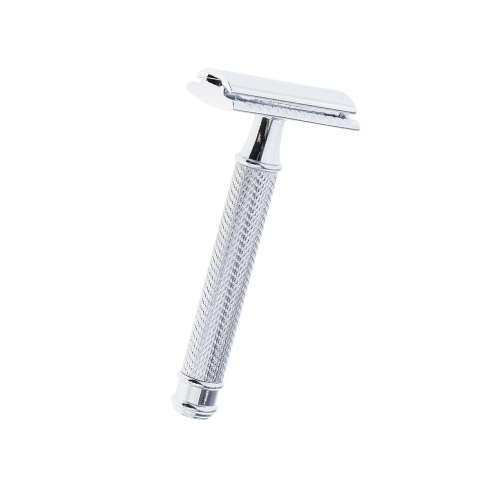 (Silver, 10 x 44 x 25CM) Classic Manual Safety Razors Double Edge Shaver for Men Daily Shaving-image-OPC-PKPVNWN-NEW