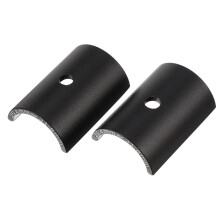 par de espaçadores para guiador bicicleta, calços conversão metal preto