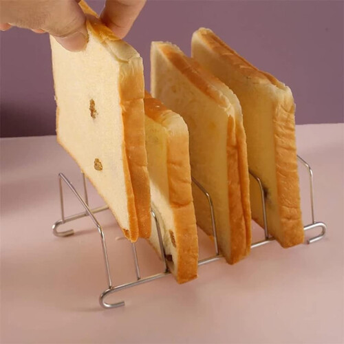 Toast Bread Rack Holder Non-Stick Loaf Stand Rectangle Kitchen Accessories 2