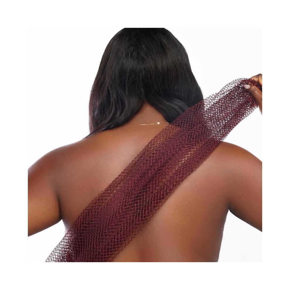Pink (, One-Size) African Exfoliating Net Sponge, Ethically Sourced From Nigeria, Real Authentic Net Sponge,Exfoliate Porous Hygiene Dries Quickly