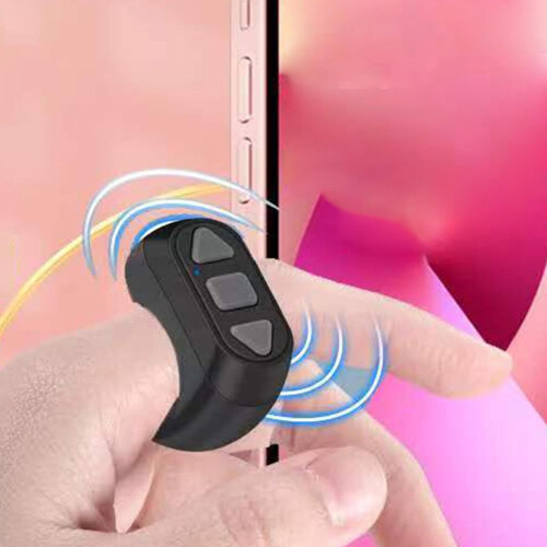 Fingertip Remote Control Ring, Wireless Video Page Turner Remote Clicker For Phone, Ring Finger Scroll 1