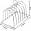 Stainless Steel Bread Holder Rack, Countertop Kitchen Accessory, Modern Sleek Design, Compact Size 3