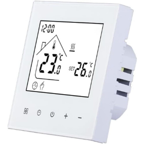 Electric Boiler Temperature Control Panel With Weekly Scheduling And Child Lock For Water Heating, Digital Display 1