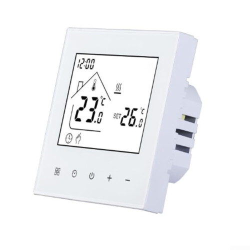 Electric Boiler Temperature Control Panel With Weekly Scheduling And Child Lock For Water Heating, Digital Display